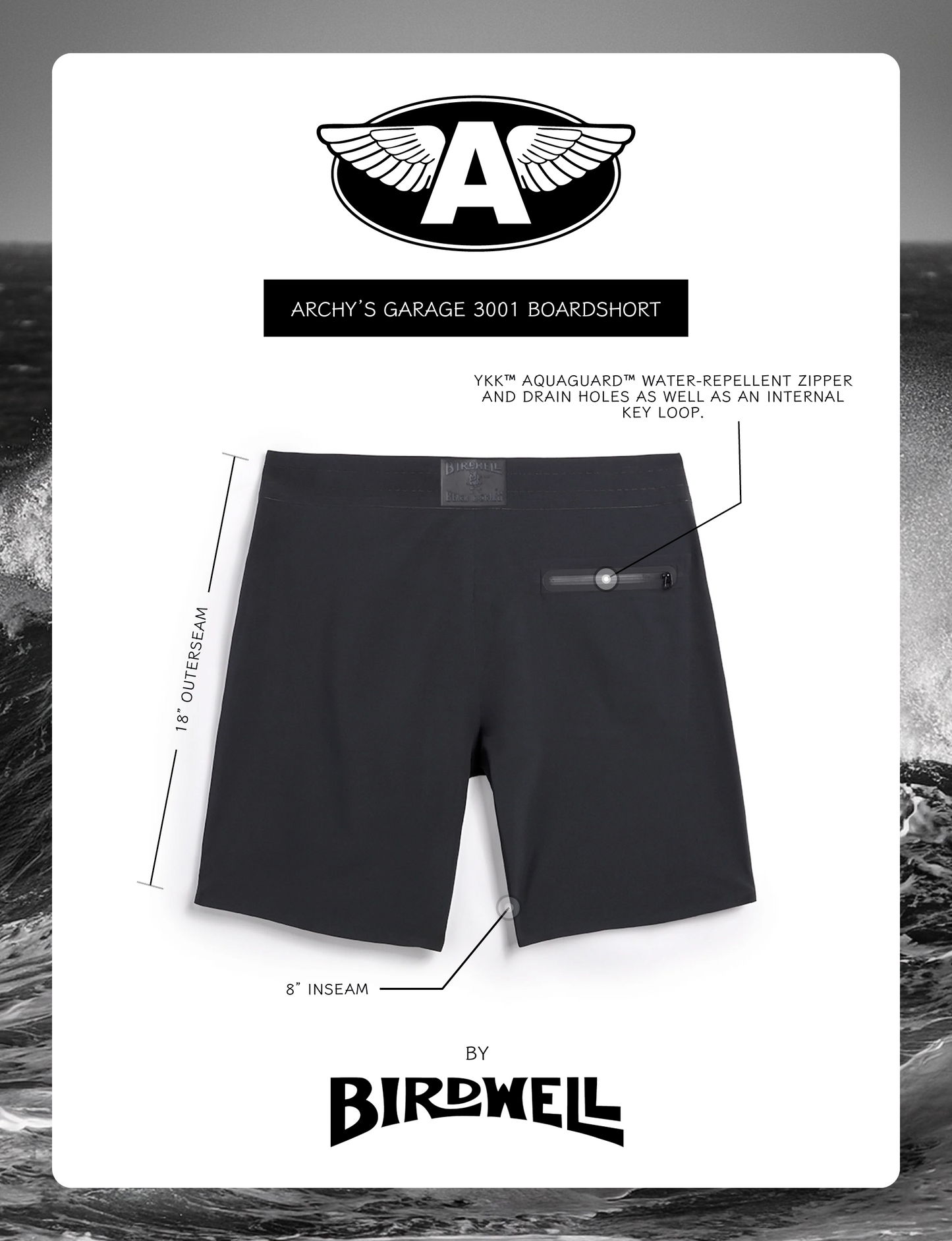 Archy's Garage: “3001 Boardshort" by Birdwell