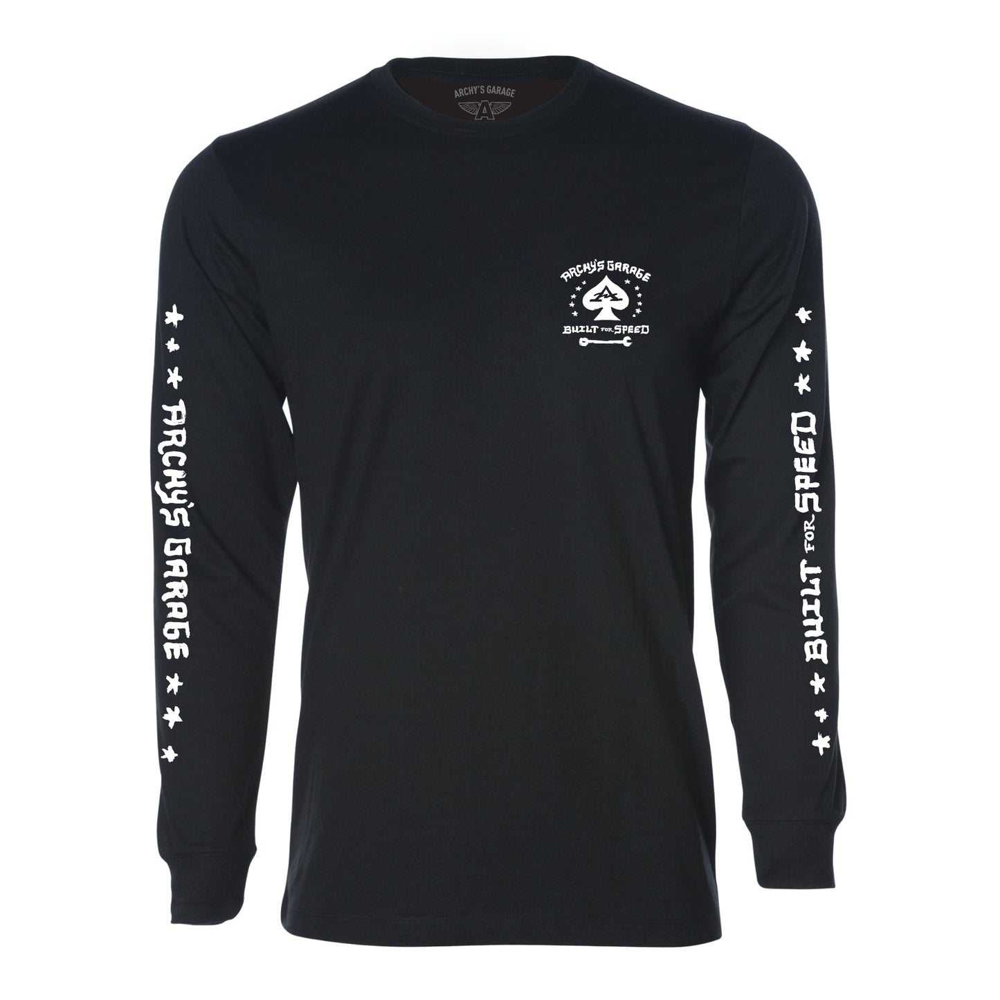 Archy’s Garage: “Spade" Long Sleeve T-Shirt