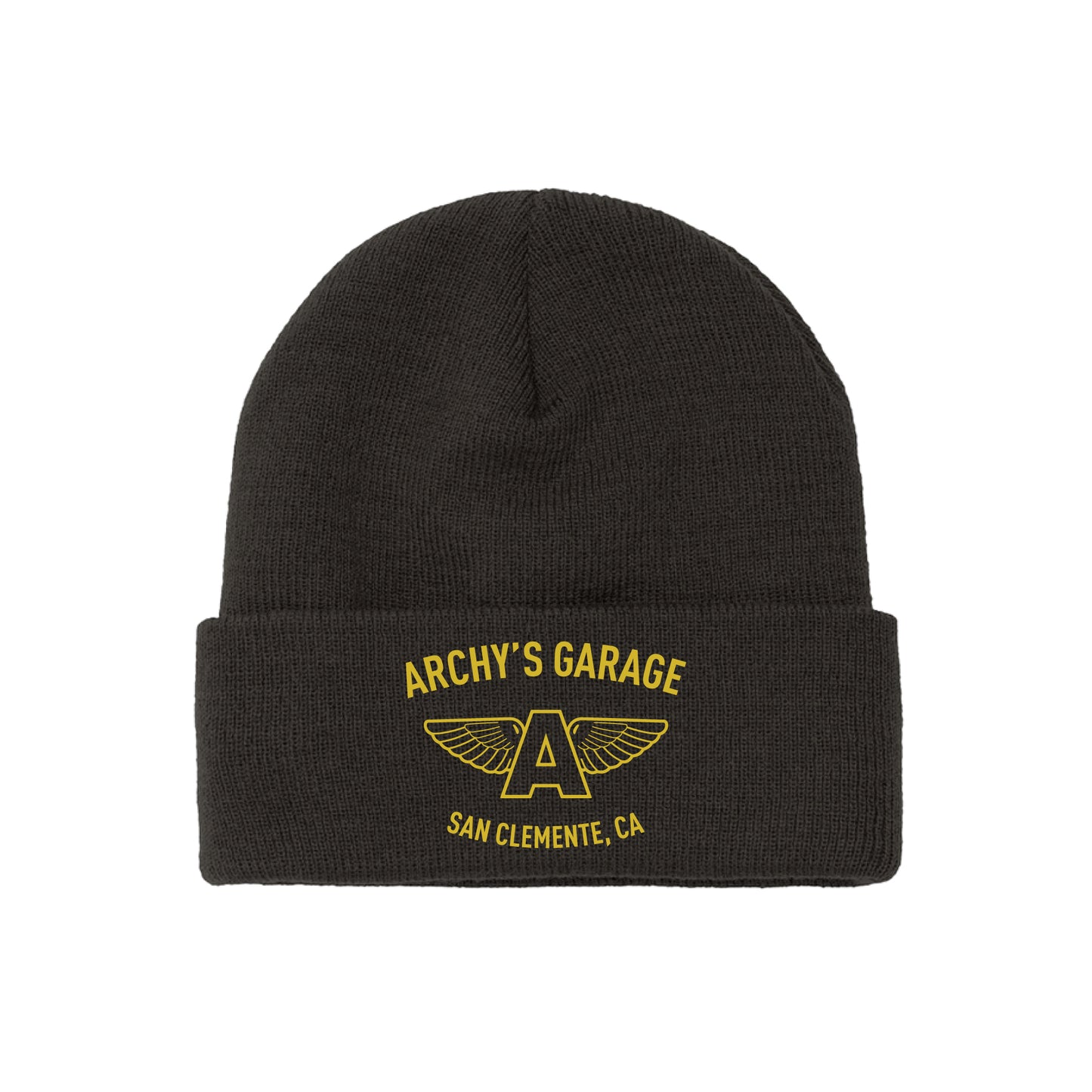 "SC Flying A" Cuffed Beanie - Black