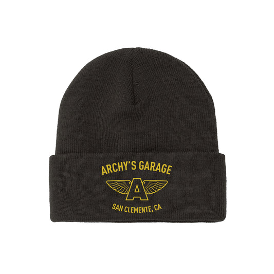 "SC Flying A" Cuffed Beanie - Black