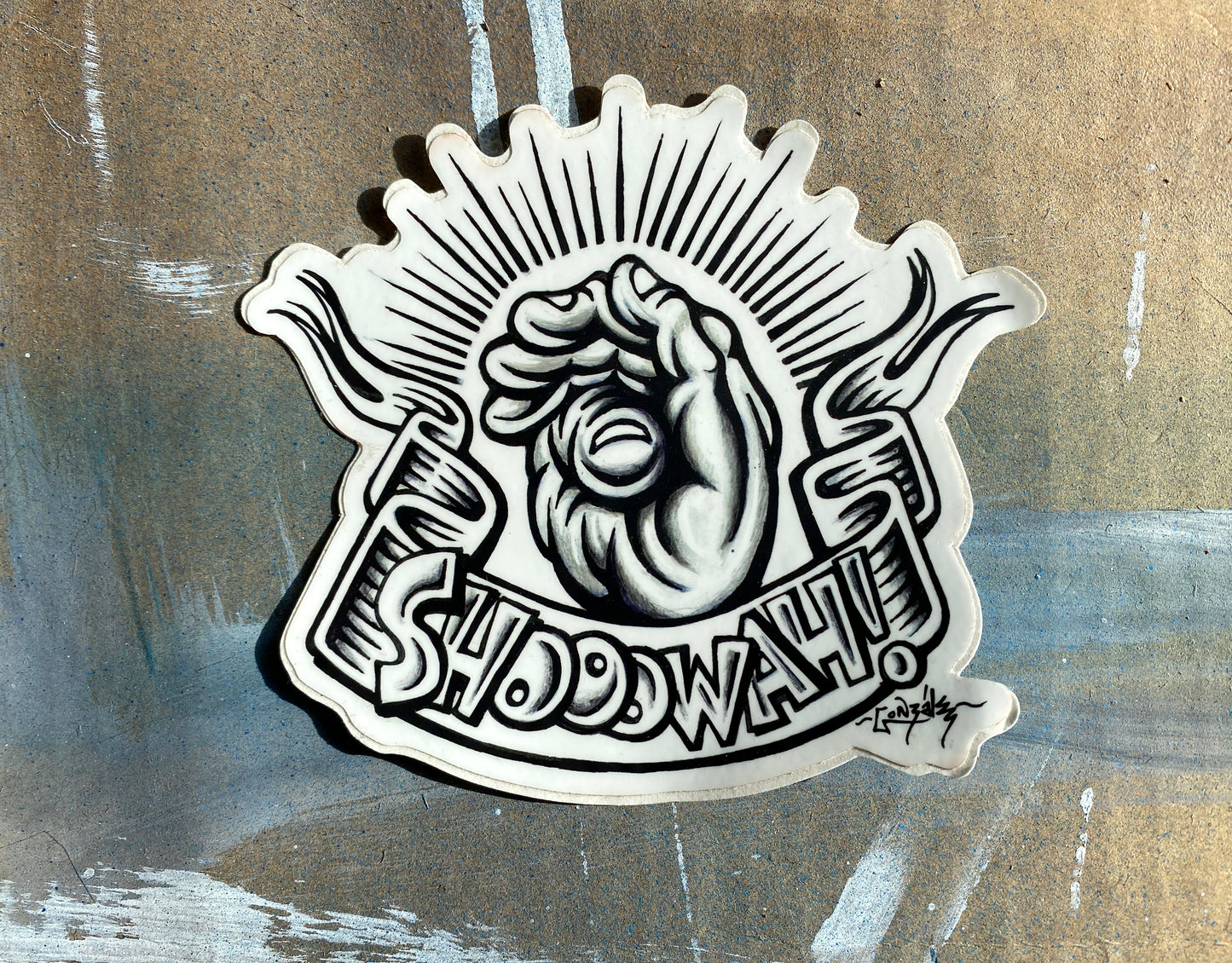 Archy’s Garage: “Shooowah!” Sticker