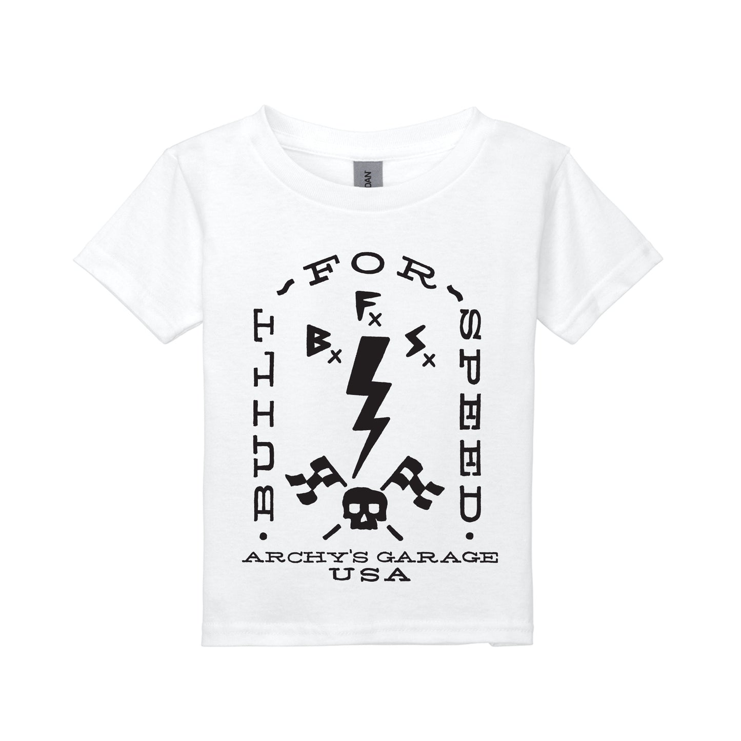 Archy’s Garage: "Speed Bolt” Toddler T-Shirt