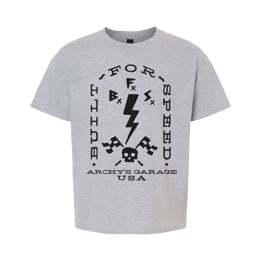 Archy’s Garage: "Speed Bolt” Kids T-Shirt
