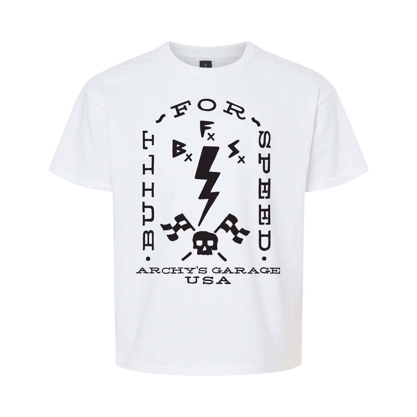 Archy’s Garage: "Speed Bolt” Kids T-Shirt