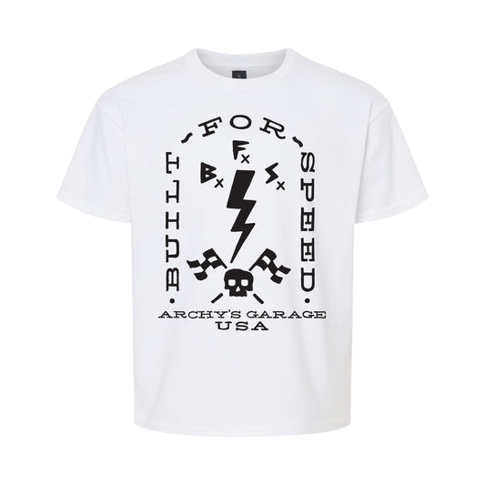 Archy’s Garage: "Speed Bolt” Kids T-Shirt